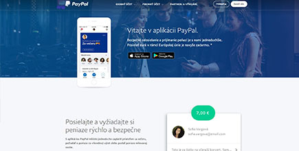 PayPal mobilná aplikácia